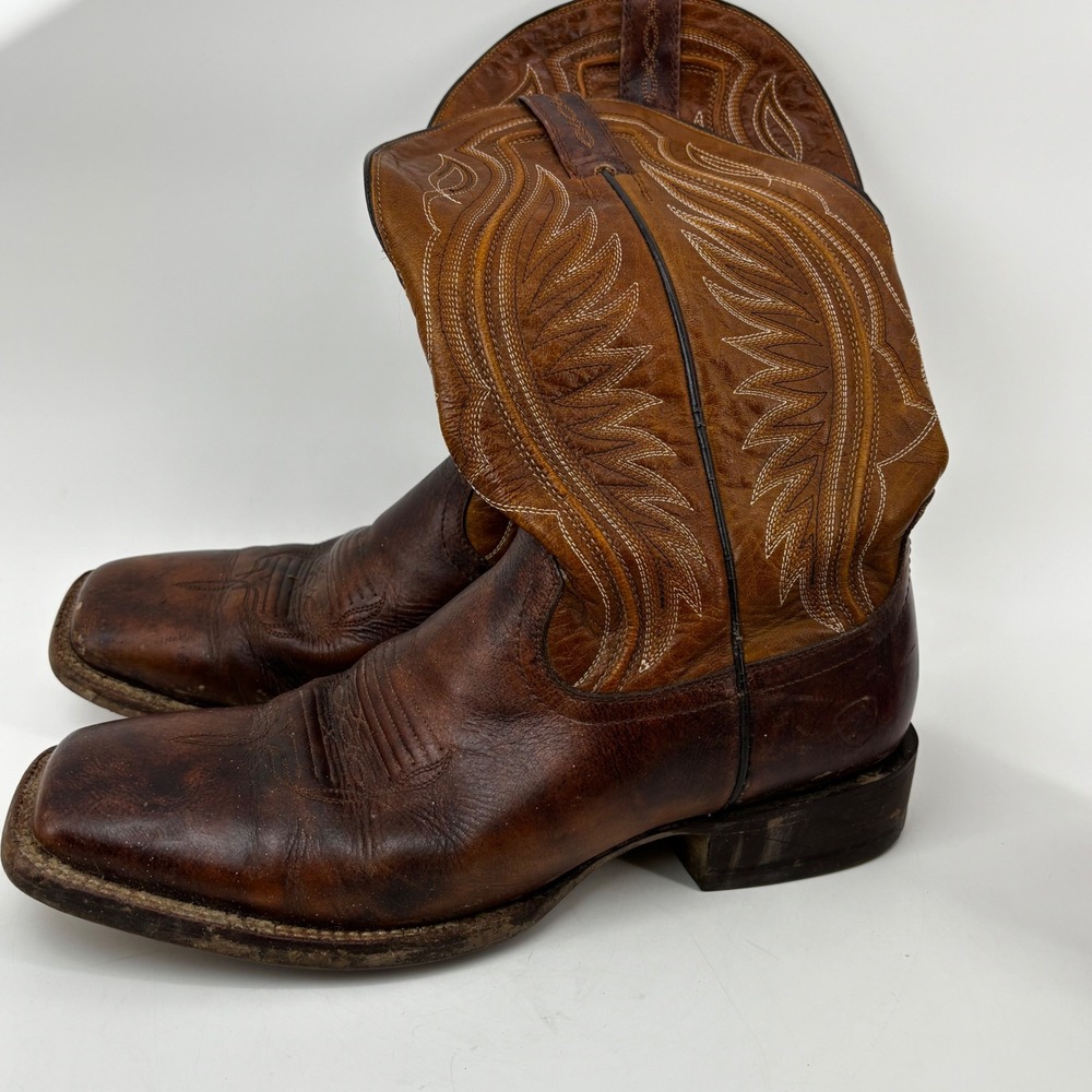 Ariat Mens Rambler Brown Leather Square Toe Western Cowboy Boots 10016270 12D